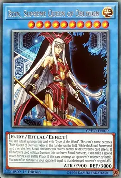 Ruin, Supreme Queen of Oblivion - CYHO-EN029 - Rare - 1st Edition - Lightly Play - Image 1