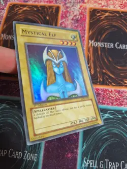 Yu-Gi-Oh! Mystical Elf LOB-E062 Super Rare 1st Edition Lightly Played Euro Print - Image 2