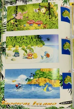 Tropical Island Rainbow Island Pokemon Card Vintage Nintendo Bandai Japanese - Image 3