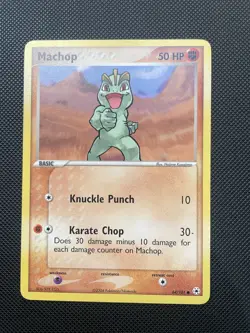 Machop 64/101 Non Holo Pokemon Card ex Hidden Legends NM - Image 1