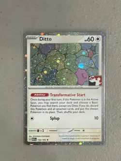 Ditto Pokemon Prize Pack Series 6 Promo Pokemon Card NM/LP Play Stamp 151 - Image 1