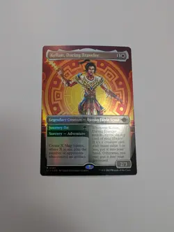 MTG - Kellan, Daring Traveler (Borderless Foil) - The Lost Caverns of Ixalan NM - Image 1