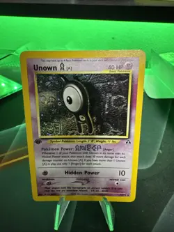 Pokemon Unown TCG Neo Discovery 14/75 Holo 1st Edition Rare Card - Image 1