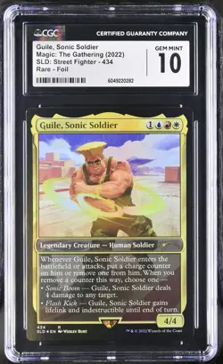 GUILE, SONIC SOLDIER Secret Lair Foil Rare CGC 10 MTG EDH [Nostalgium] - Image 1