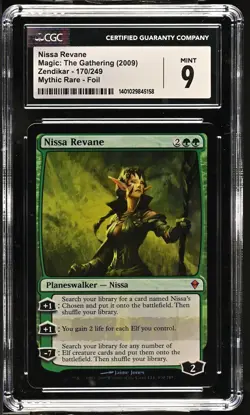 NISSA REVANE Zendikar Foil Mythic CGC 9 MTG [Nostalgium] - Image 1