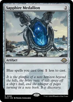 MTG - Sapphire Medallion - MH3 0296 - Modern Horizons 3 - Rare - Magic - Image 1