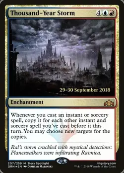 Thousand-Year Storm - Foil Prerelease Promo Guilds of Ravnica MP MTG - Image 1