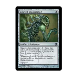 WOTC MtG Scars of Mirrodin Grafted Exoskeleton (U) EX - Image 1