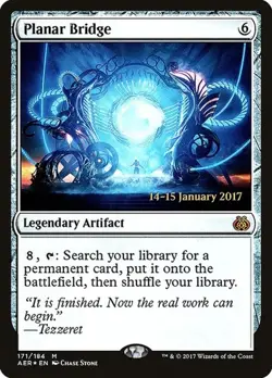 Planar Bridge - Foil Prerelease Promo Aether Revolt MP MTG - Image 1