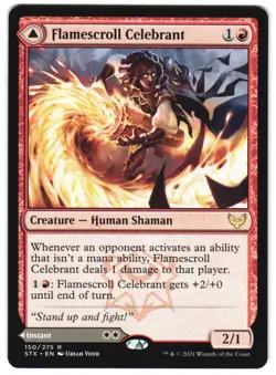 Flamescroll Celebrant 150 Strixhaven: School of Mages NM MTG - Image 1
