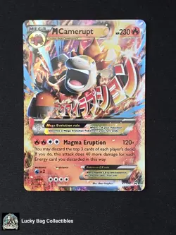 M Camerupt EX - XY198 XY Promos Pokemon TCG NM A2 - Image 1