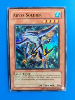 LP Yugioh Abyss Soldier - CMC-EN001 - Super Rare - Limited Edition - Image 1