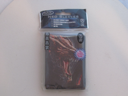 50 glossy holo Dragon Face YUGIOH size DECK PROTECTORS CARD SLEEVES - Image 1