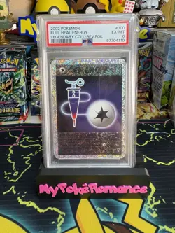Full Heal Energy 100/110 Legendary Collection Reverse Holo Card PSA 6 - Image 1