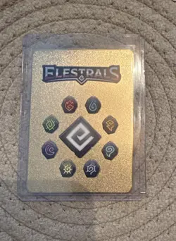 2022 Elestrals TCG - Penterror Promo Gold Metal Card NEAR MINT - Image 2