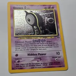 SWIRL | Unown 14/75 Neo Discovery | Holo | Perfect Centering | Pokemon Card - Image 2