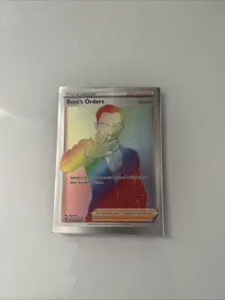Pokemon Boss's Orders Ultra Rare Full Art 200/192 Rebel Clash Rainbow Card - Image 1