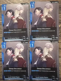 GUNDAM TCG CARD GAME DEEP DEVOTION GD01-101 R 4 card Playset - Image 1