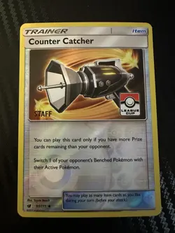 Counter Catcher 91/111 League Cup STAFF Promo REVERSE HOLO POKEMON CARD N/M - Image 1