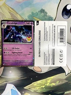 Pokemon TCG Ceruledge 040/091 Pokemon Day 2024 Stamped Promo Card Paldean Fates - Image 1