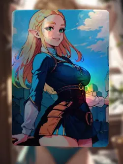 Legend Of Zelda Anime Waifu Sexy Goddess Doujin Hentai Lewd Card - Image 1