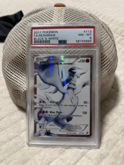 Reshiram 113/114 Full Art Holo Black & White Pokemon Card PSA 8 - Image 1