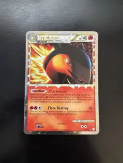 Typhlosion 110/123 Prime Holo Rare HGSS Heartgold Soulsilver Pokemon Card NM - Image 1
