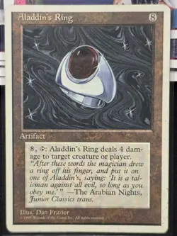 Magic The Gathering 4th Edition Aladdin's Ring MTG TCG CCG Fourth - Image 1
