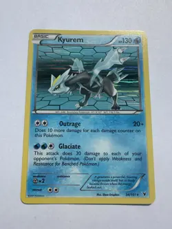Pokemon TCG Kyurem Noble Victories Holo Rare Card 34/101 - Image 1