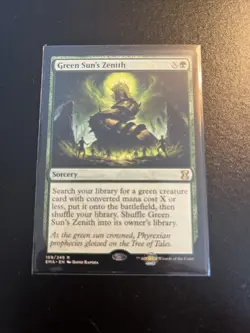 Green Sun's Zenith Eternal Masters Magic Card Regular Near Mint Condition - Image 1