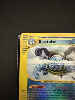 Pokemon TCG Blastoise Expedition Base Set Reverse Holo Holo Rare Card 4/165 - Image 2