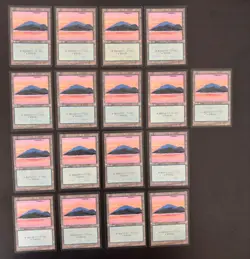 MTG 17X JAPANESE BLACK BORDERED ISLAND FBB MAGIC THE GATHERING BASIC LAND - Image 5