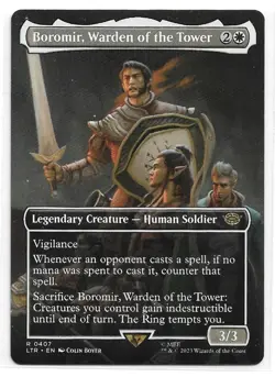 1x Boromir, Warden of the Tower (Borderless) - LTR Universes Beyond: LOTR - MTG - Image 2
