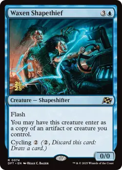 Waxen Shapethief [Aetherdrift Prerelease Promos] Foil Near Mint - Image 1
