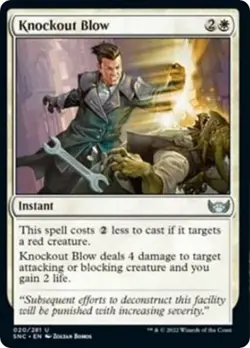 Knockout Blow 20 -Foil- MTG NM Streets of New Capenna - Image 1