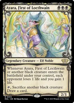 AYARA, FIRST OF LOCTHWAIN mtg NM-M Multiverse Legends 1 Rare - Image 1