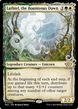 LATHIEL, THE BOUNTEOUS DAWN mtg NM-M Multiverse Legends 1 Rare - Image 1