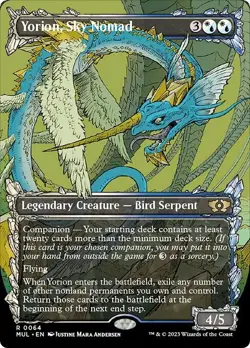 YORION, SKY NOMAD mtg NM-M Multiverse Legends 1 Rare - Image 1