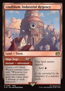 1x Lindblum, Industrial Regency // Mage Siege NM Eng MTG - Final Fantasy - Image 1