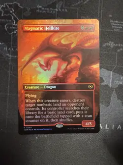 MTG Magmatic Hellkite - Foil - Borderless, NM-Mint, English Tarkir: Dragonstorm - Image 1