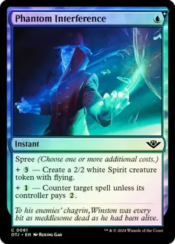 Phantom Interference (0061) - Outlaws of Thunder Junction - Common (Foil) - Image 1