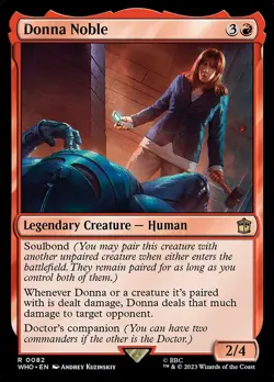 NM Donna Noble, MTG, Doctor Who, Magic the Gathering, 82 - Image 1
