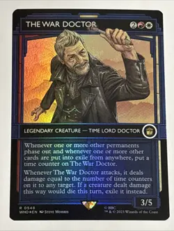 MTG Universes Beyond: Doctor Who The War Doctor Showcase Foil 0548 NM Rare - Image 1