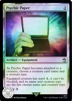 MTG Psychic Paper | NM Foil | Doctor Who (WHO) - Image 1