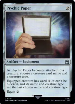 MTG Psychic Paper | NM Foil | Doctor Who (WHO) - Image 2