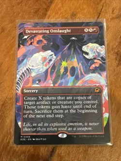 Devastating Onslaught - Borderless - Edge of Eternities - EOE MTG NM - Image 1
