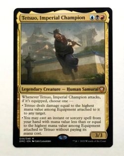 MTG Tetsuo, Imperial Champion Commander: Dominaria,044/048 Mythic, M, Un-played! - Image 1