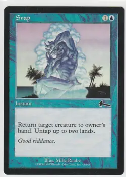 1x SNAP - Urza's Legacy MtG Magic The Gathering NMint Blue Common Never Played - Image 1