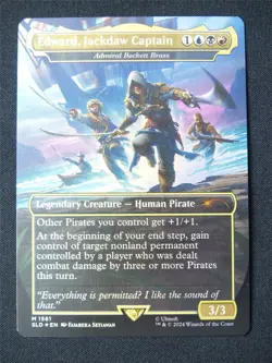 Edward Jackdaw Captain Borderless Foil - SLD - Mtg Card #11Q - Image 1