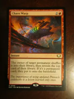 Magic The Gathering Commander Edge of Eternities CHAOS WARP MTG 49 - Image 1